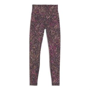NWOT Lululemon purple patterned Wunder Train High-Rise Tight